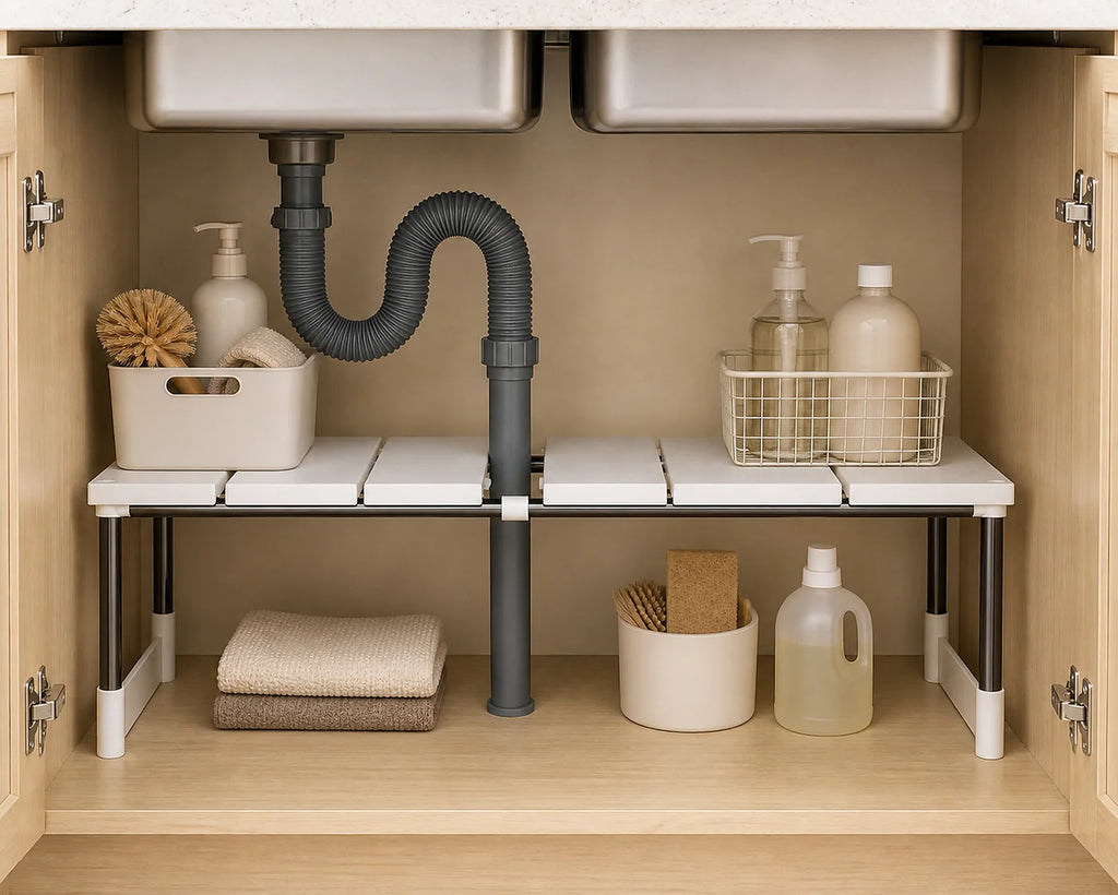 Cozy Haven Expandable Under Sink Organizer lifestyle image 1 for Single Layer
