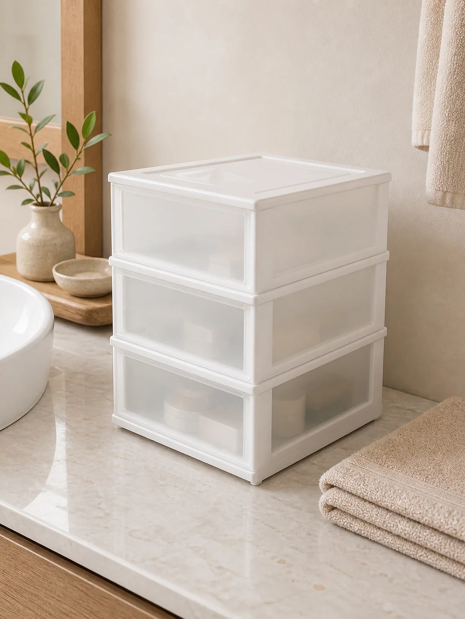 Cozy Haven Vanity Stackable Drawer Organizer - Vanity Stackable Drawer Organizer