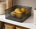 Cozy Haven Clear Stackable Pantry Bin styled kitchen view 1 for 25.5 x 15.1 x 7.6 cm