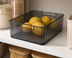 Cozy Haven Clear Stackable Pantry Bin styled kitchen view 1 for 25.5 x 15.1 x 7.6 cm