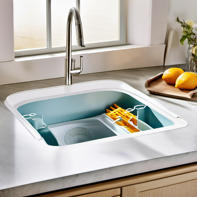 Cozy Haven installed context lifestyle image for Cozy Haven Bamboo Kitchen Sink Caddy