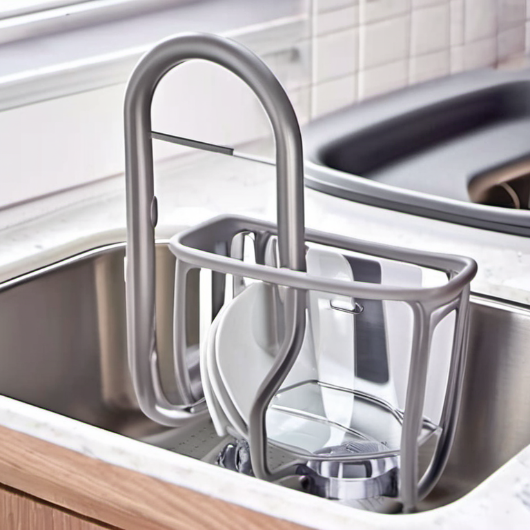 Cozy Haven countertop prep lifestyle image for Cozy Haven Suction Kitchen Sink Caddy