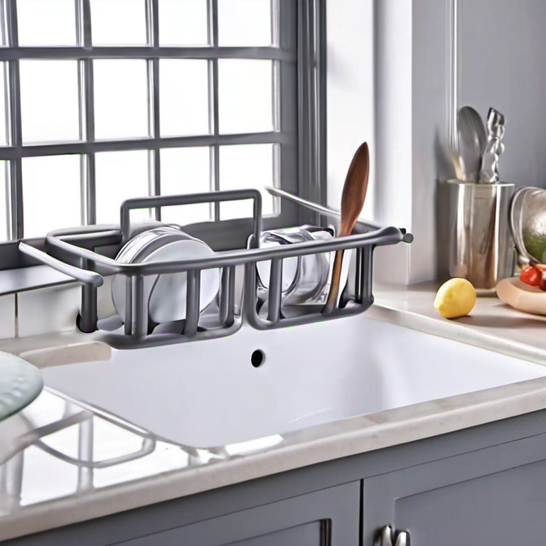 Cozy Haven lifestyle image for Cozy Haven Suction Kitchen Sink Caddy