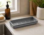 Cozy Haven Rustproof Kitchen Sink Caddy styled kitchen view 3 for Soft Gray