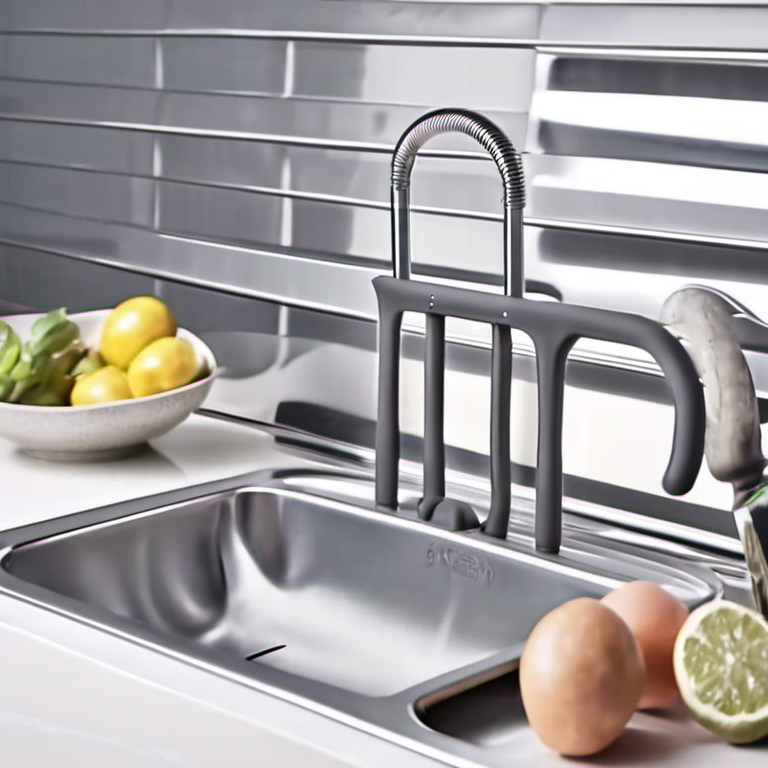 Cozy Haven countertop prep lifestyle image for Cozy Haven Rustproof Kitchen Sink Caddy