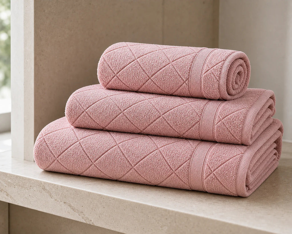 Cozy Haven Quick Dry Stonewashed Cotton Bath Towel Set lifestyle image 8