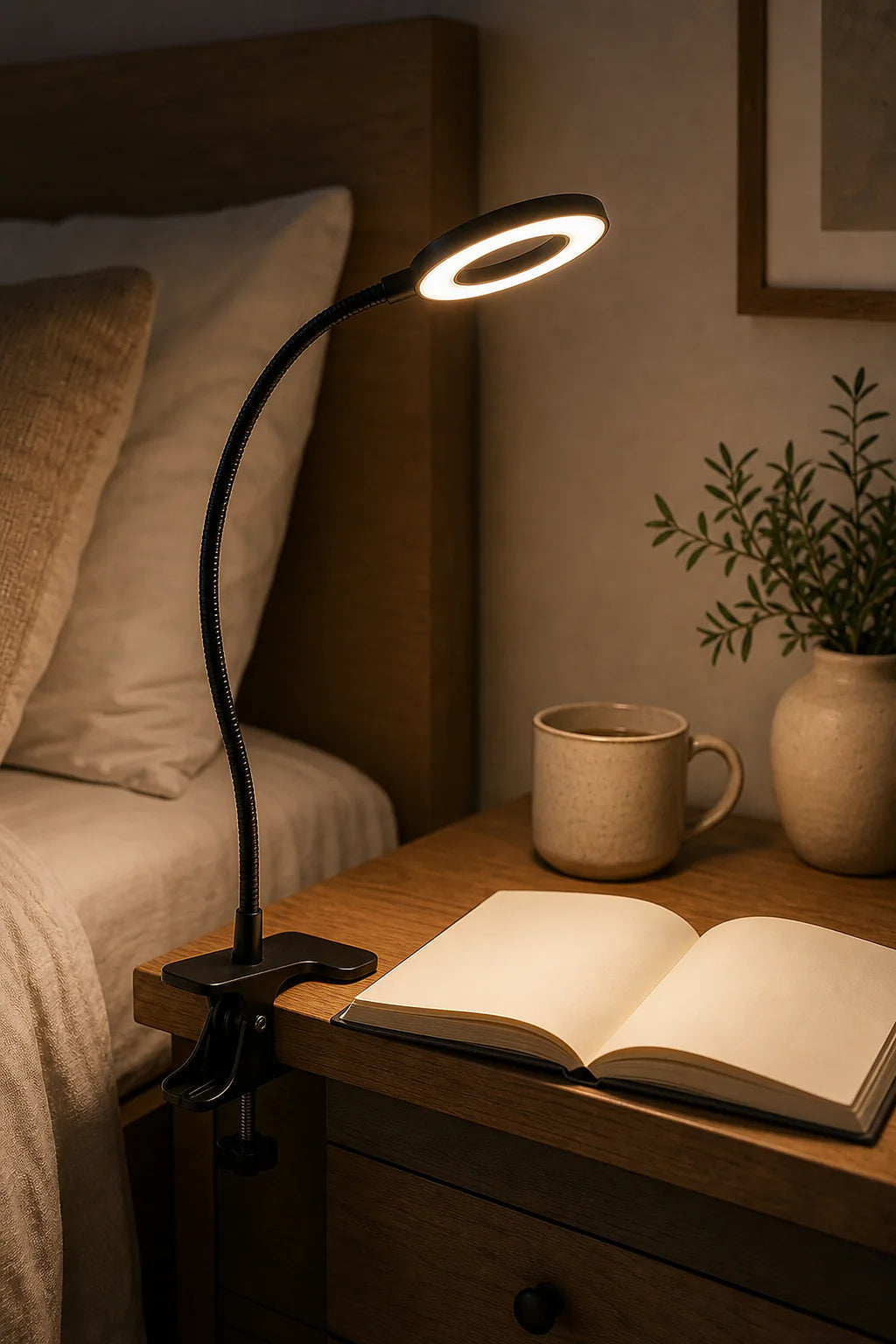 Cozy Haven Clip-On LED Clamp Desk Lamp lifestyle image 1