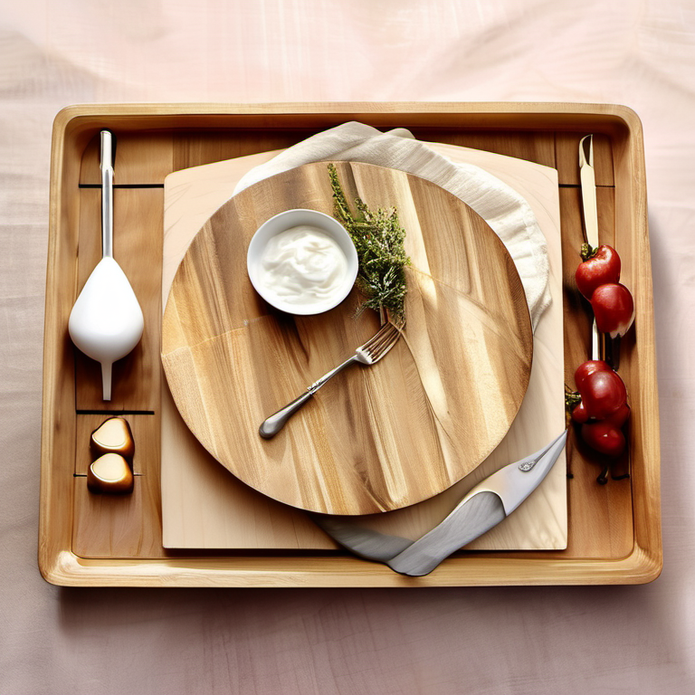 Cozy Haven detail close lifestyle image for Cozy Haven Nested Serving Board Set