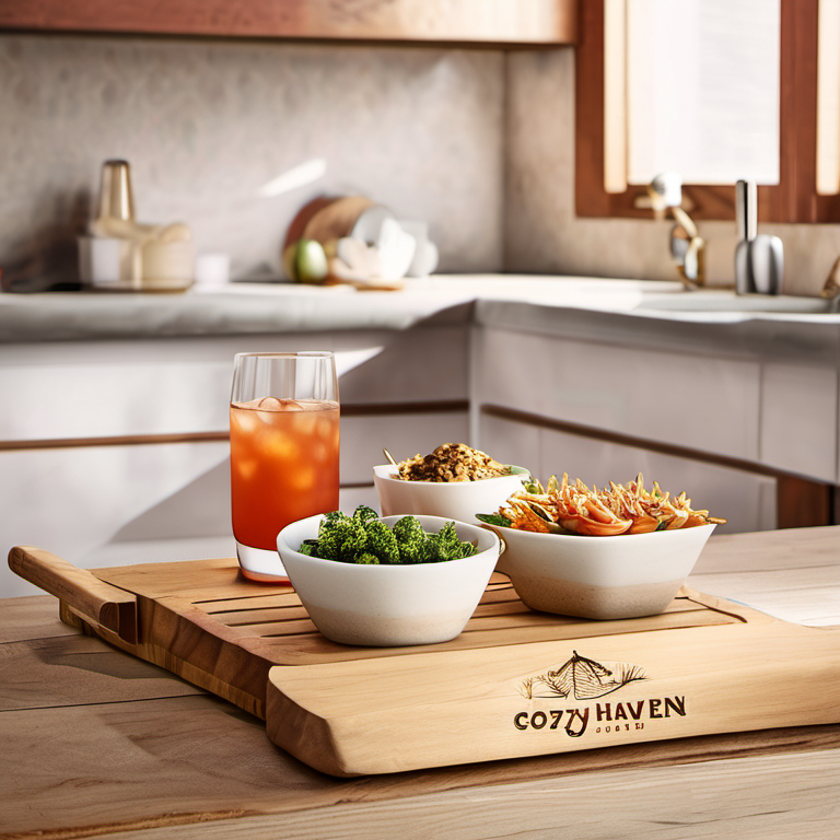 Cozy Haven giftable moment lifestyle image for Cozy Haven Nested Serving Board Set
