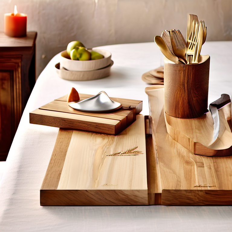 Cozy Haven lived in scene lifestyle image for Cozy Haven Nested Serving Board Set