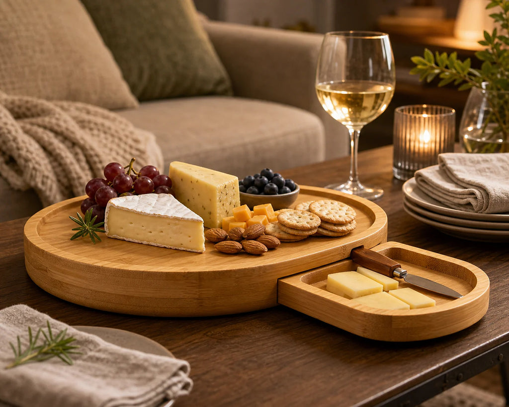 Cozy Haven Cheese Serving Board Set lifestyle image 6