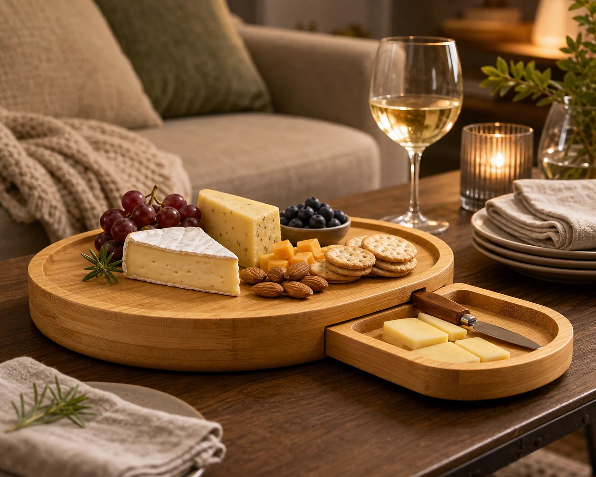 Cozy Haven Cheese Serving Board Set lifestyle image 6