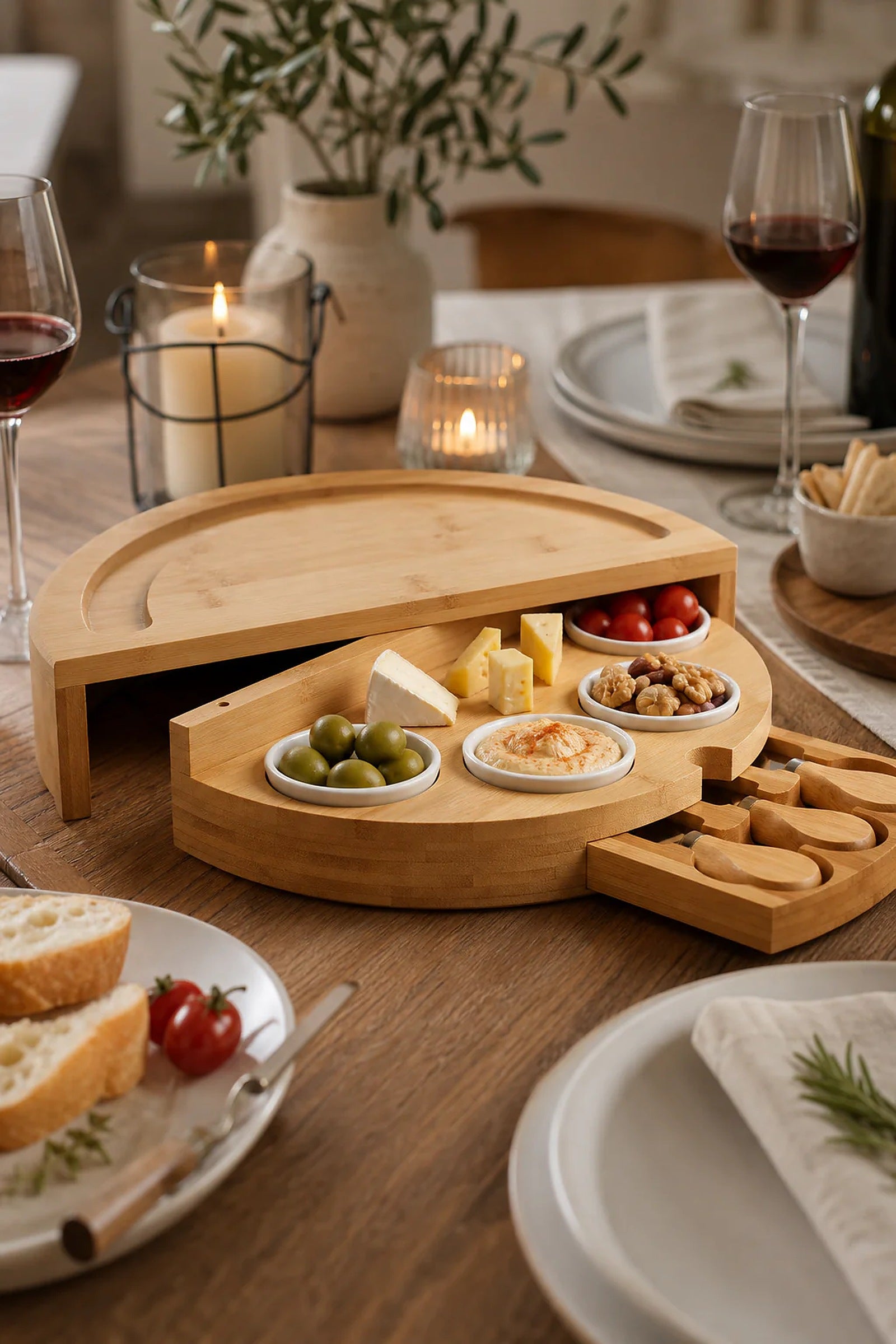 Cozy Haven Cheese Serving Board Set lifestyle image 3 for Cheese Serving Board Set