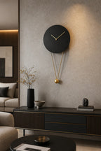 Cozy Haven Minimal Decorative Wall Clock - Gold
