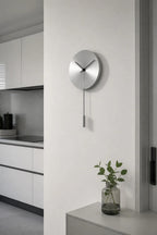 Cozy Haven Minimal Decorative Wall Clock - Silver