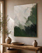 Cozy Haven Sand Textured Canvas Panel Set styled wall decor view 2