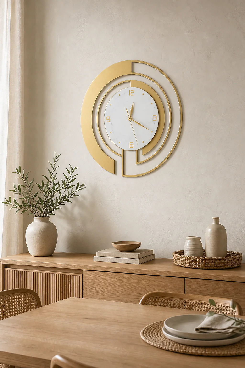 Cozy Haven Silent Decorative Wall Clock styled wall decor view 4