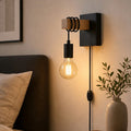 Cozy Haven Black Plug In Wall Sconce - US Plug, EU Plug, +2 more