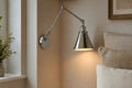 Cozy Haven Swing-Arm Plug In Wall Sconce lifestyle image 1 for No Switch