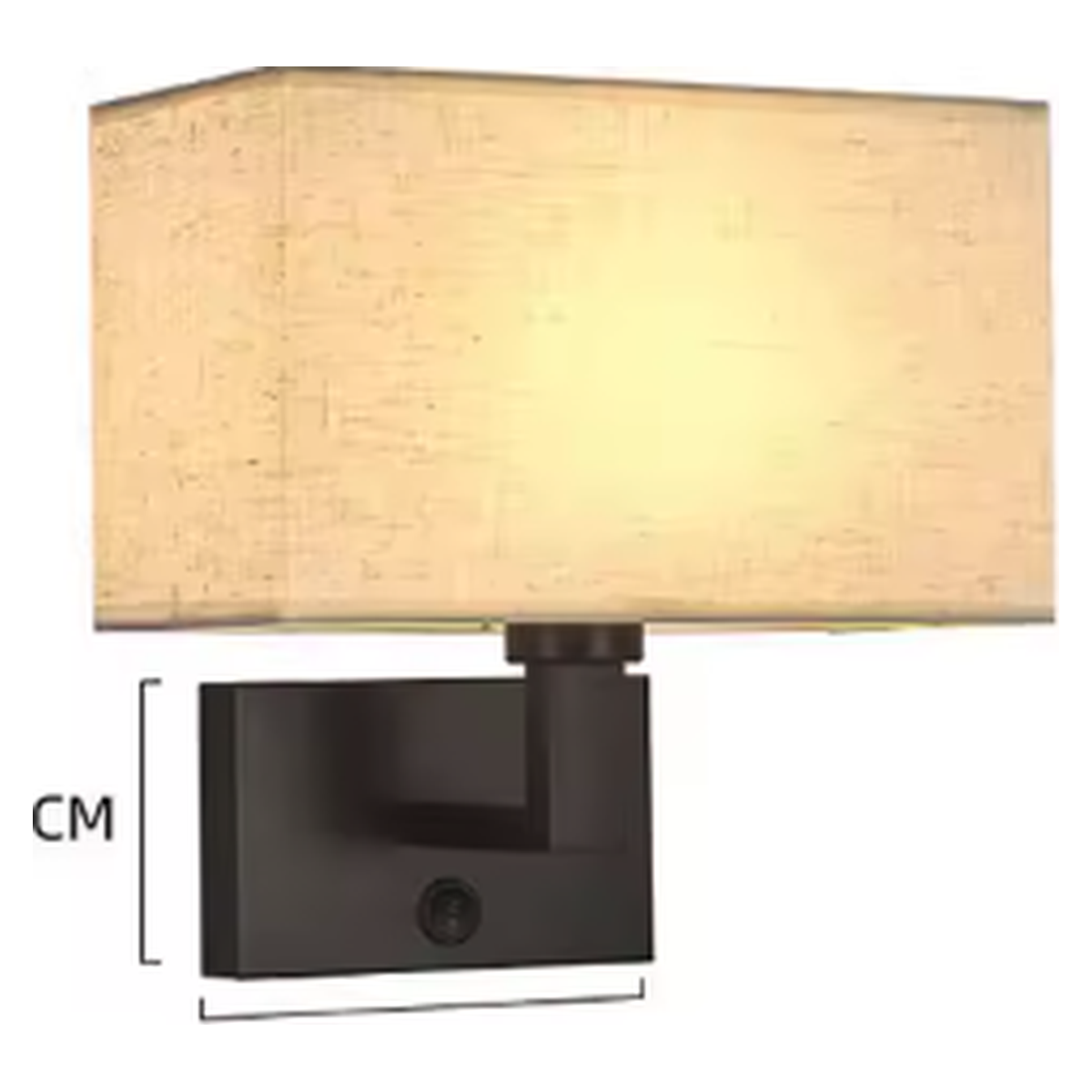 Cozy Haven Fabric Shade Plug-In Wall Sconce - Black / Flax / Switch