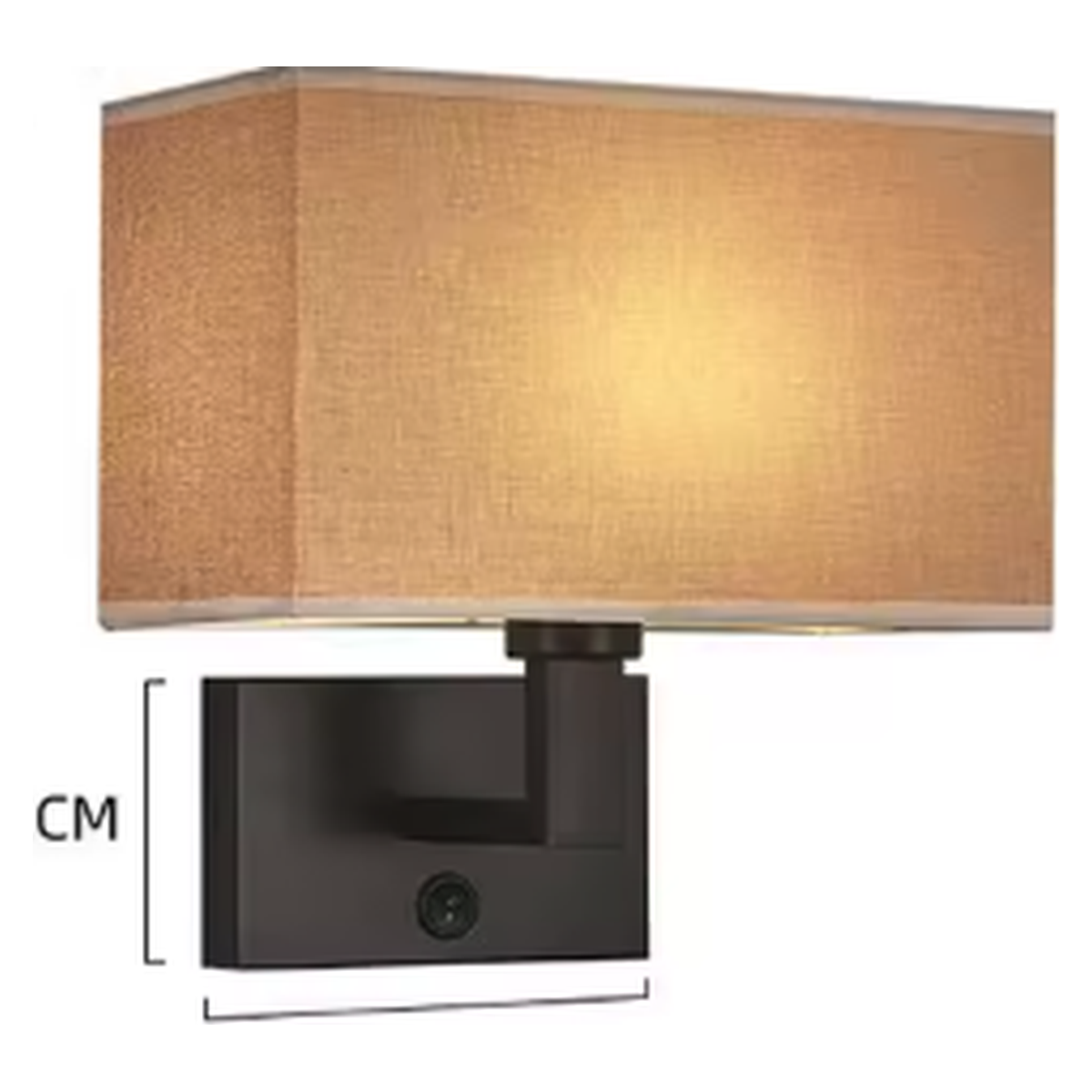 Cozy Haven Fabric Shade Plug-In Wall Sconce - Black / Bronze / Switch