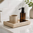 Cozy Haven Stone-Look Soap Dispenser Tray Set - product view 3