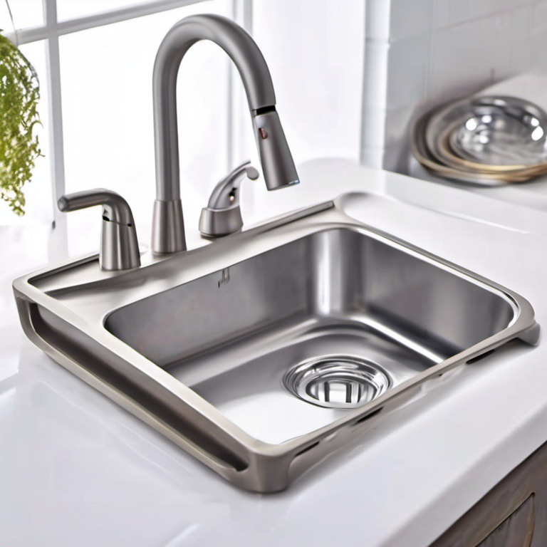 Cozy Haven countertop prep lifestyle image for Cozy Haven Stainless Kitchen Sink Caddy