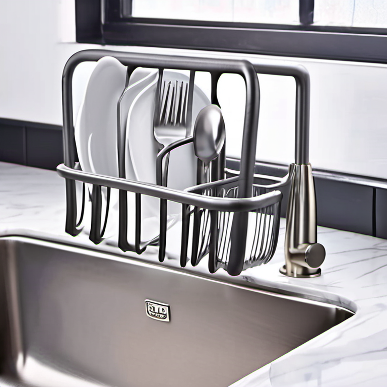 Cozy Haven installed context lifestyle image for Cozy Haven Stainless Kitchen Sink Caddy