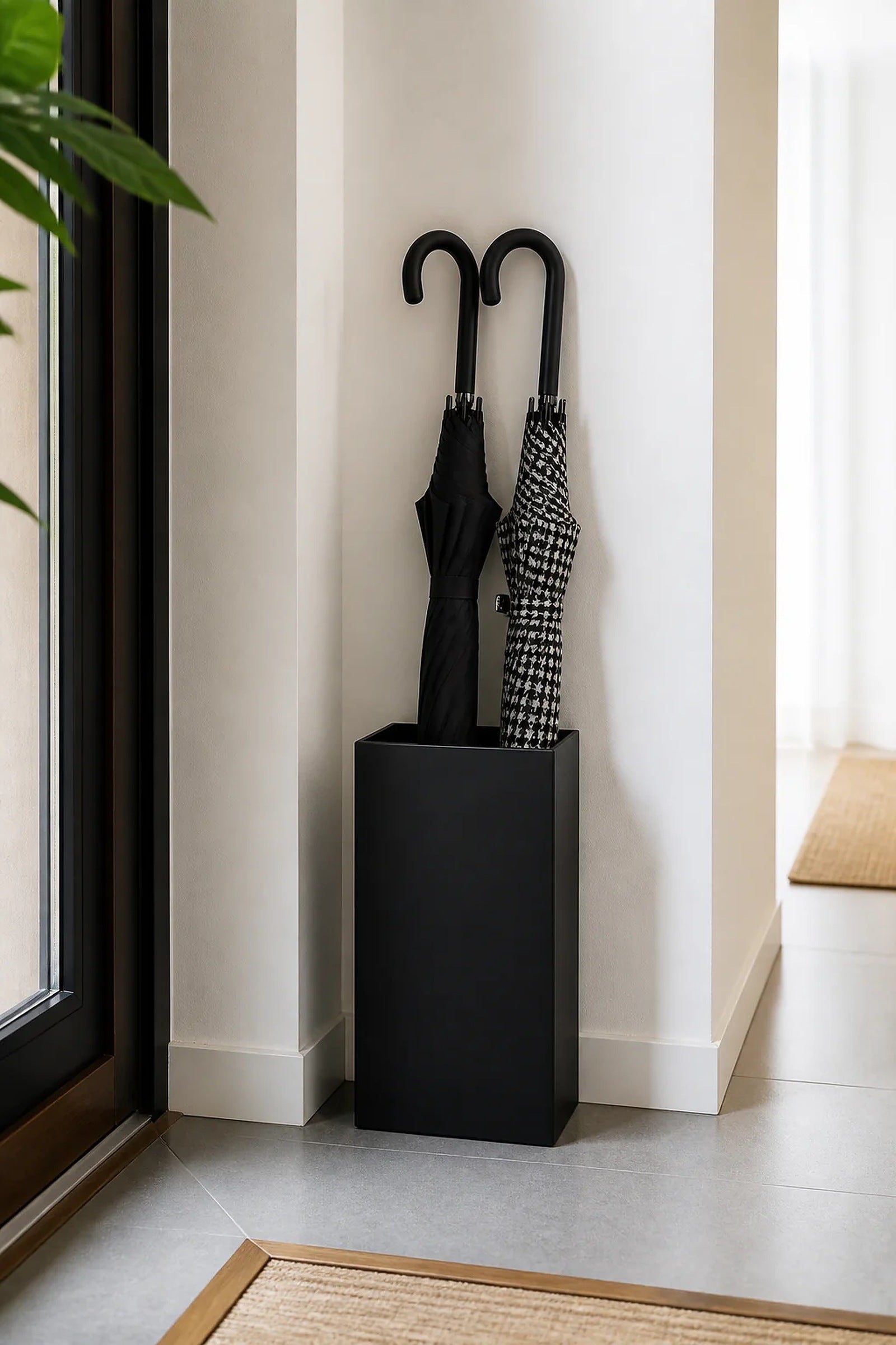 Cozy Haven Minimal Umbrella Stand styled home view 1