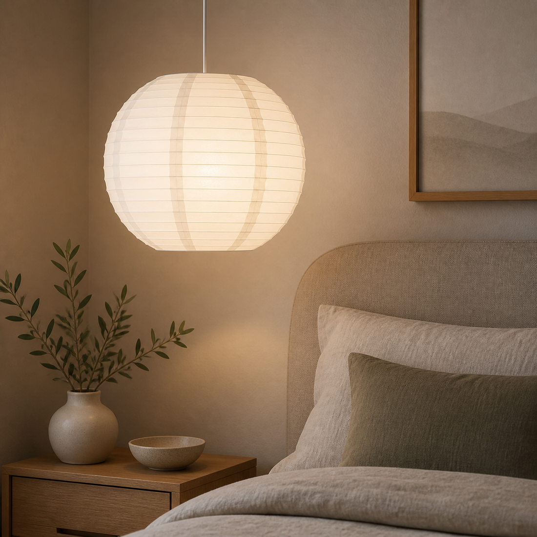 White Paper Ball Lantern Lampshade
