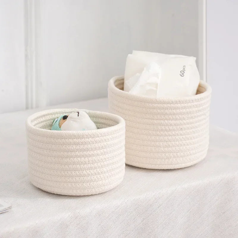 Cotton Rope Storage Basket Set — supplier product photo
