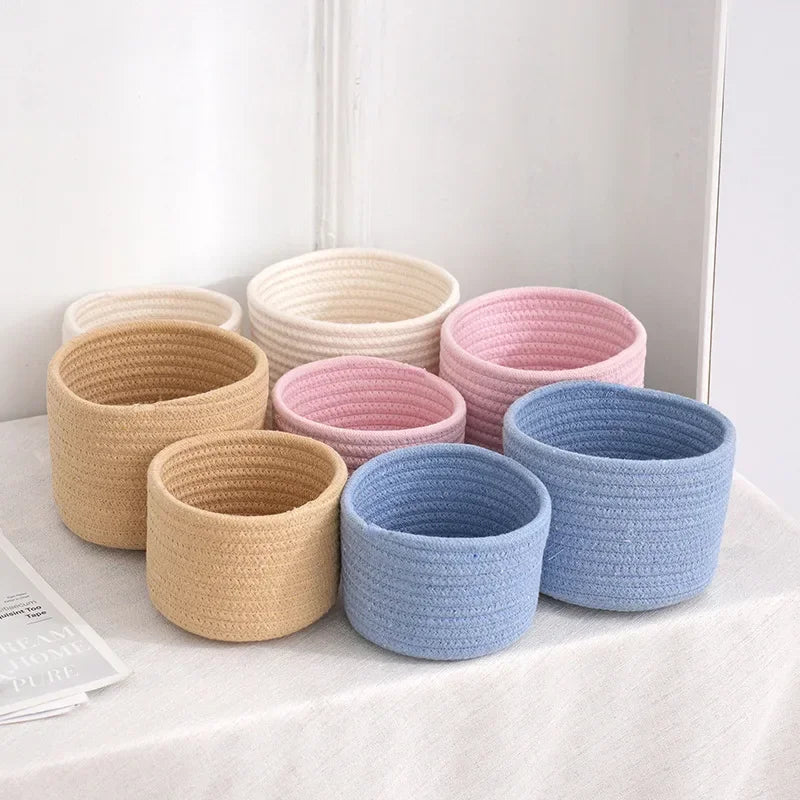 Cotton Rope Storage Basket Set — supplier product photo