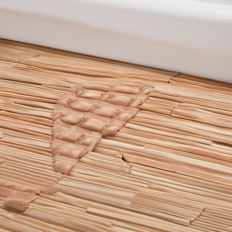 Cozy Haven lifestyle image for Cozy Haven Checker Quick Dry Bath Mat Set - 10056239743262 countertop close