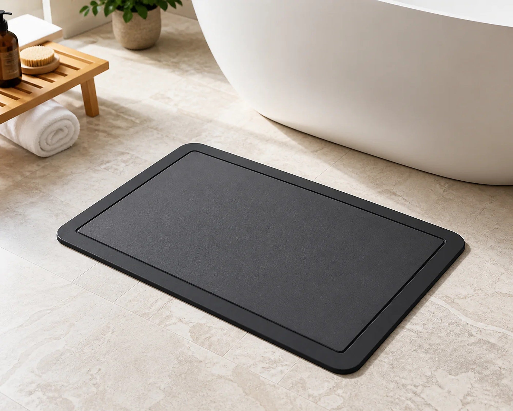 Cozy Haven Diatomite Quick Dry Bath Mat Set lifestyle image 6