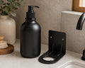 Cozy Haven Matte Black Soap Dispenser Tray Set lifestyle image 1