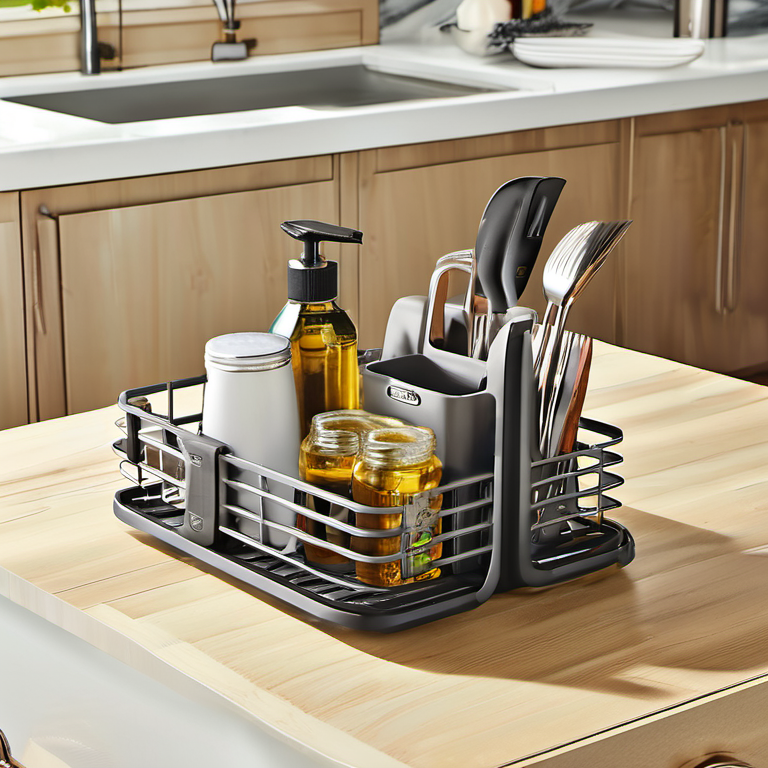 Cozy Haven hosting night lifestyle image for Cozy Haven Expandable Kitchen Sink Caddy