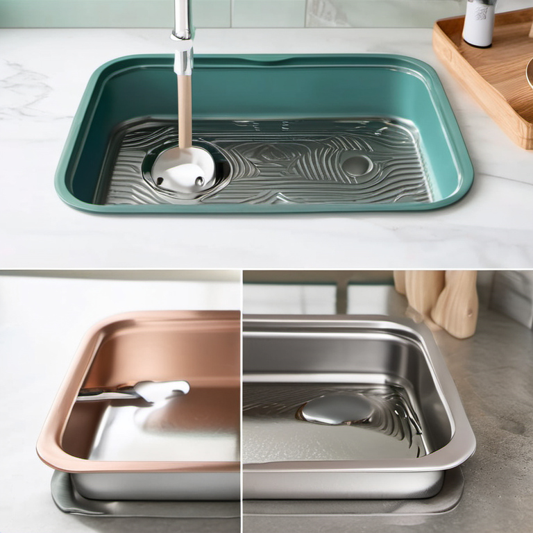 Cozy Haven lifestyle image for Cozy Haven Self-Draining Kitchen Sink Caddy - 10056240333086 open shelf