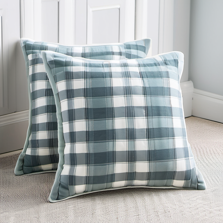 Cozy Haven giftable fold lifestyle image for Cozy Haven Checker Tufted Pillow Cover Set