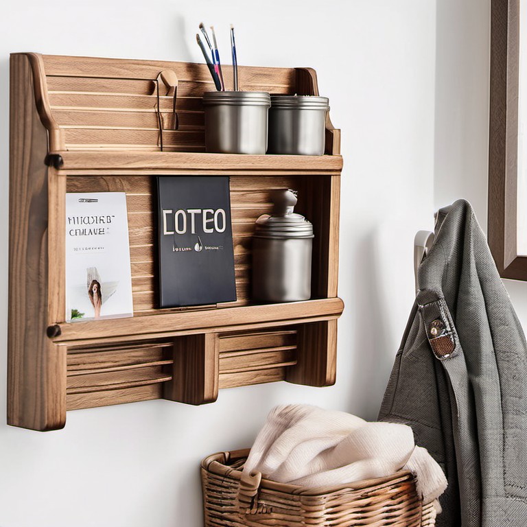 Cozy Haven lifestyle bundle image for Cozy Haven Entryway First Impression Bundle featuring Cozy Haven Minimal Wall Mail Organizer