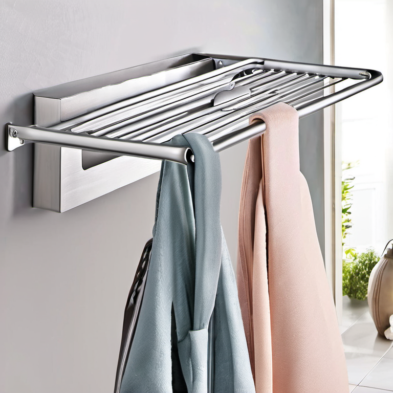 Cozy Haven entryway order lifestyle image for Cozy Haven Wall Mount Foldable Drying Rack