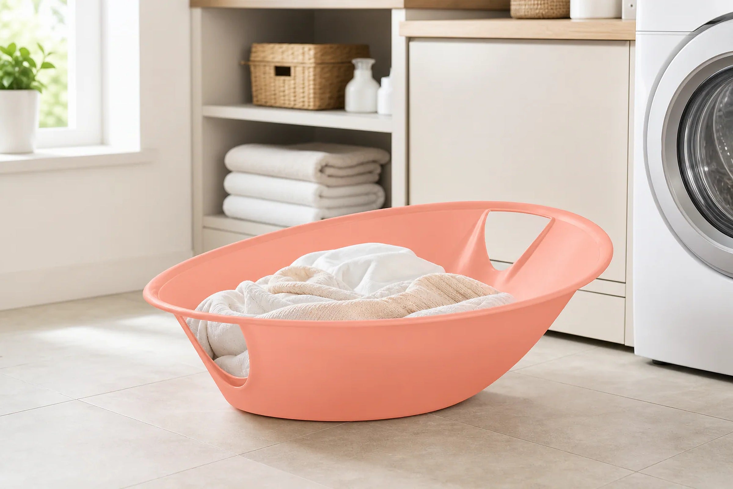 Cozy Haven Collapsible Laundry Basket Hamper organized storage view 2