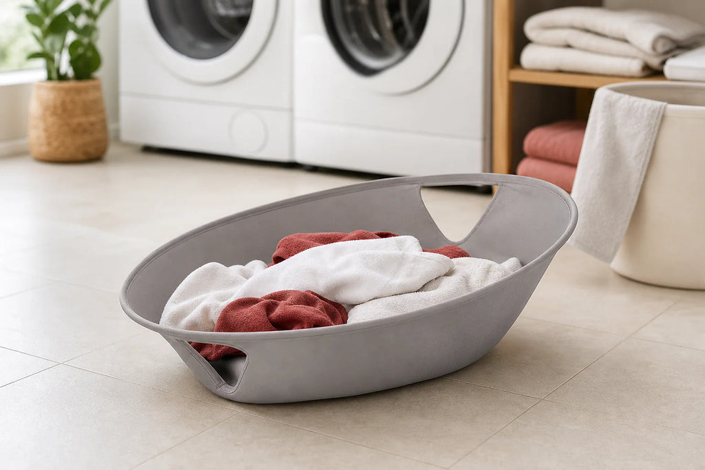 Cozy Haven Collapsible Laundry Basket Hamper organized storage view 7