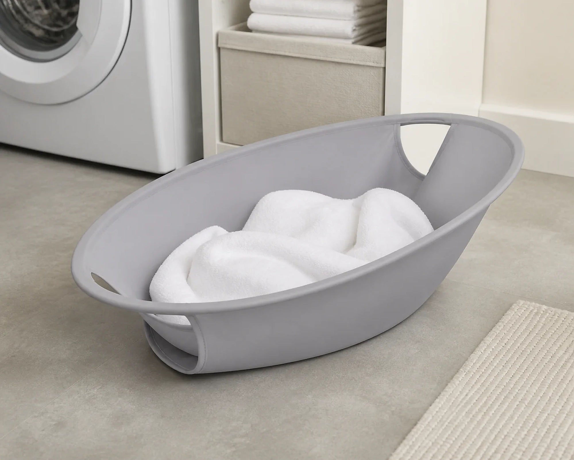 Cozy Haven Collapsible Laundry Basket Hamper organized storage view 3