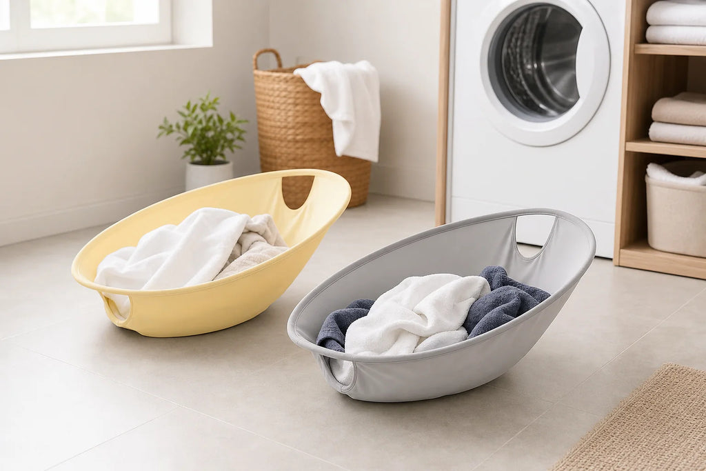 Cozy Haven Collapsible Laundry Basket Hamper organized storage view 4
