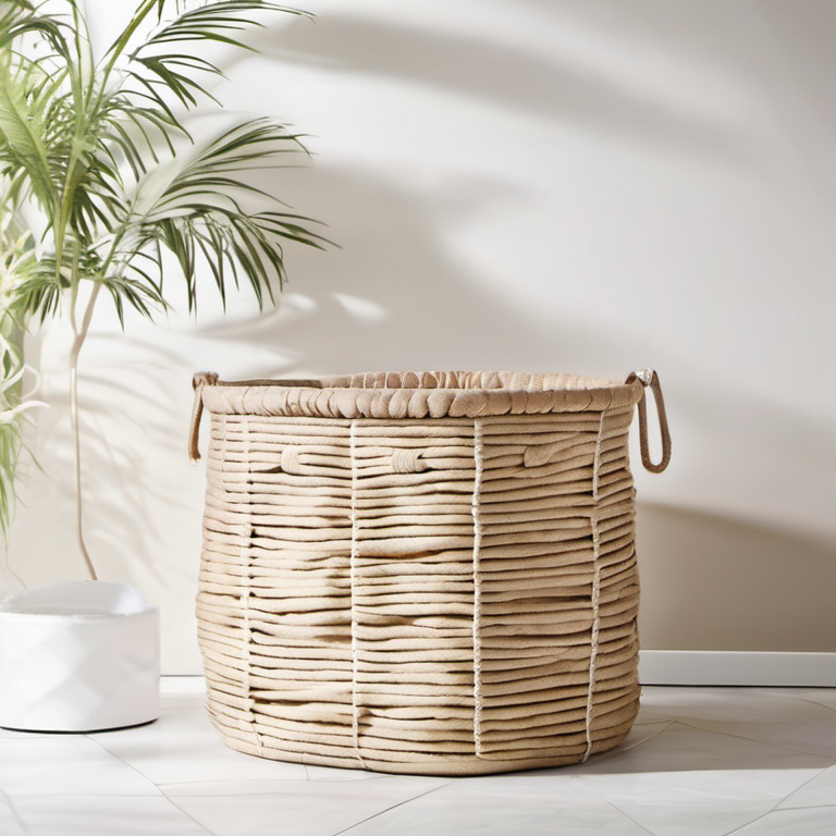 Cozy Haven laundry utility lifestyle image for Cozy Haven Collapsible Laundry Basket Hamper