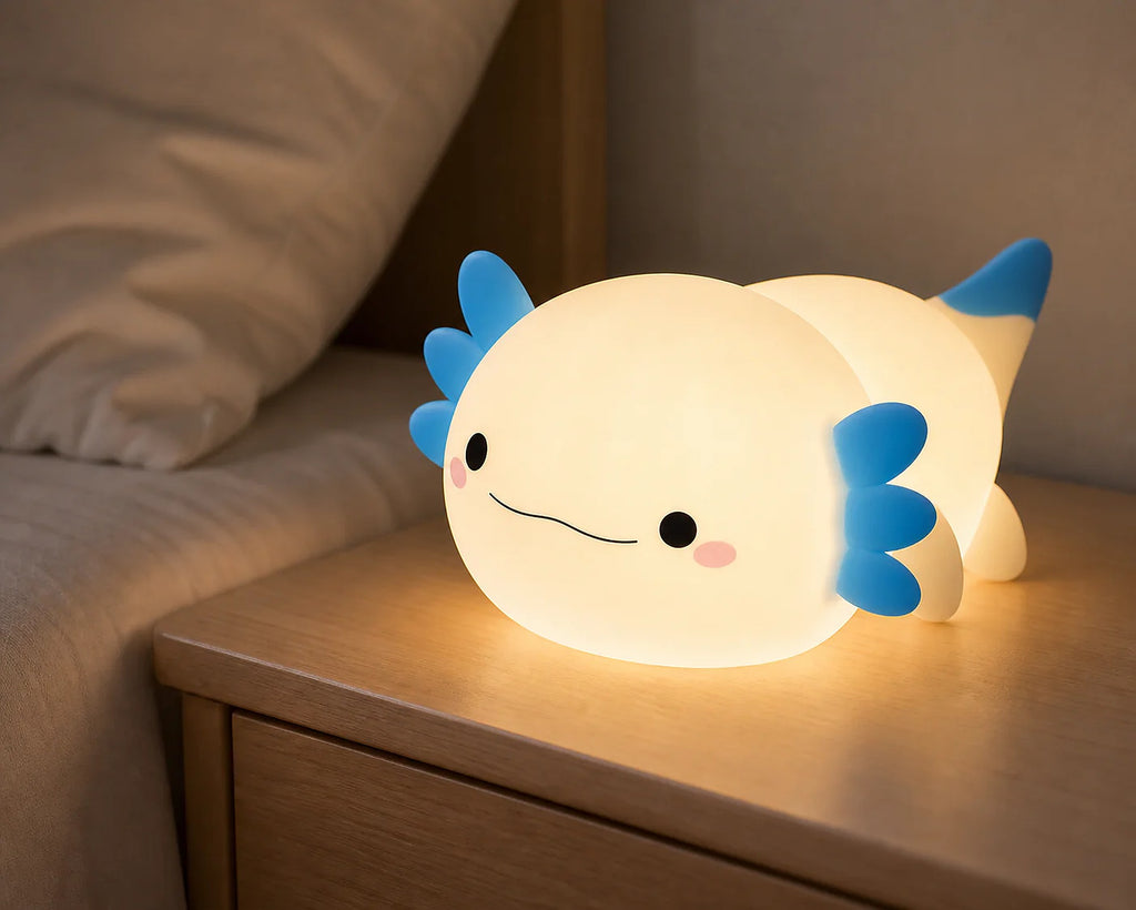 Cozy Haven Fish Silicone Nursery Night Light lifestyle image 1 for Blue Glow