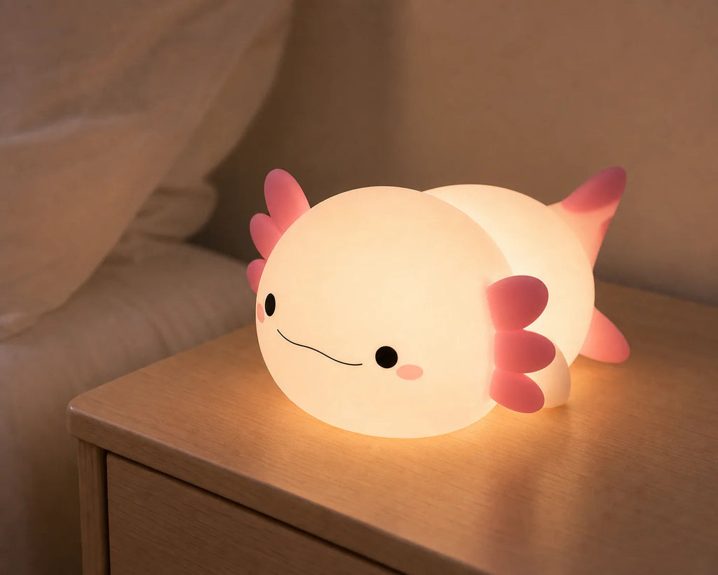 Cozy Haven Fish Silicone Nursery Night Light lifestyle image 5 for Pink Glow