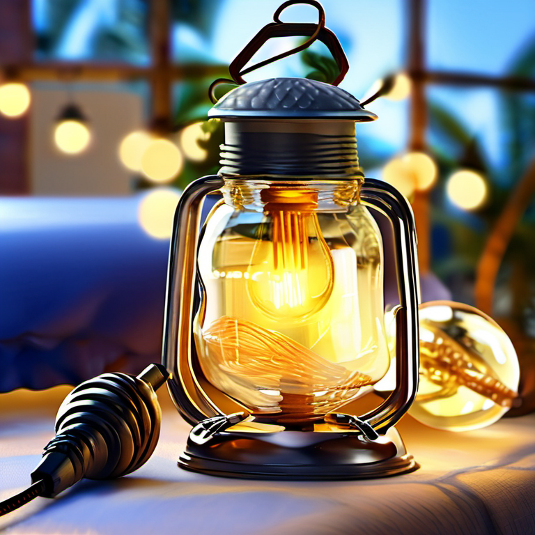 Cozy Haven bedside glow lifestyle image for Cozy Haven Warm White Solar String Lights