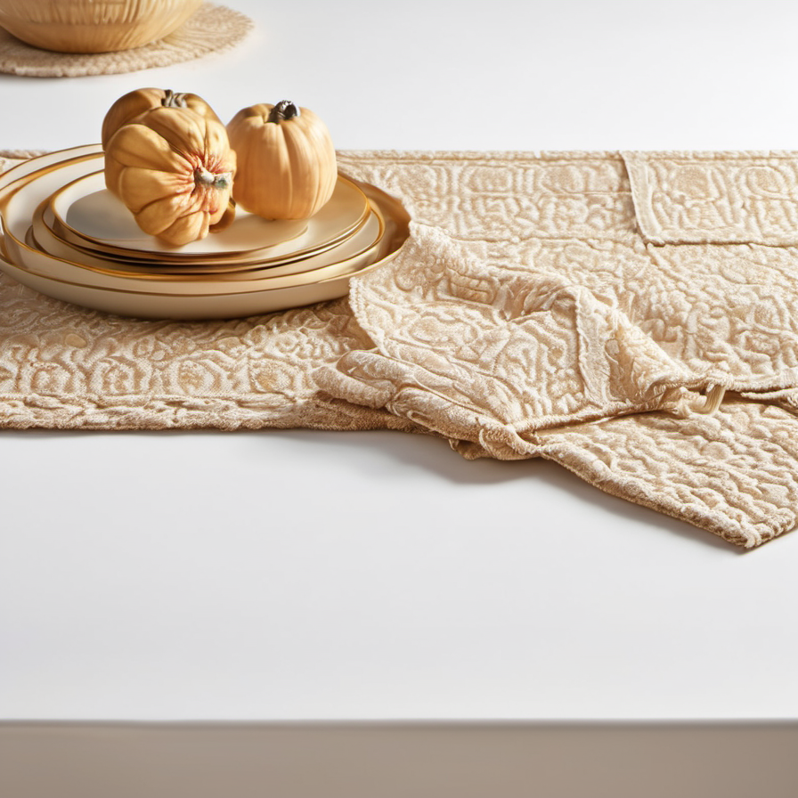 Cozy Haven giftable fold lifestyle image for Cozy Haven Harvest Autumn Table Runner