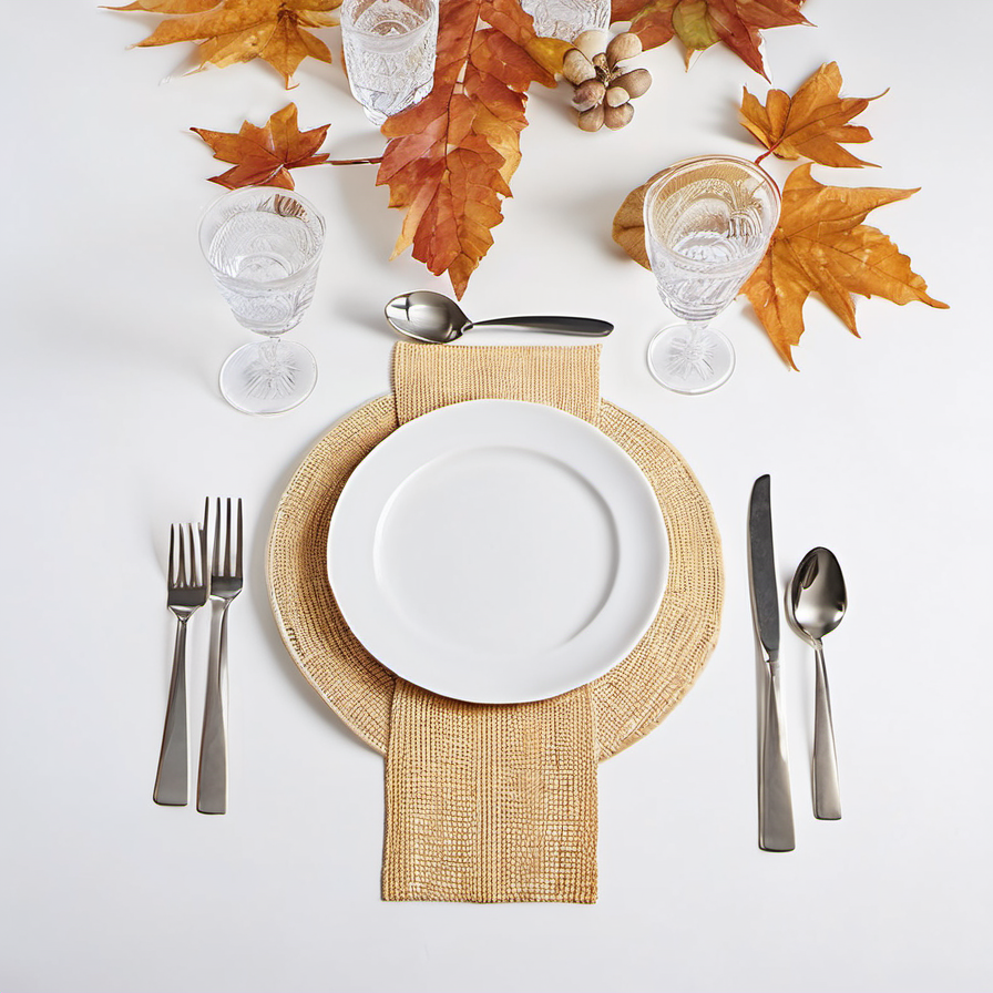 Cozy Haven hosting texture lifestyle image for Cozy Haven Harvest Autumn Table Runner